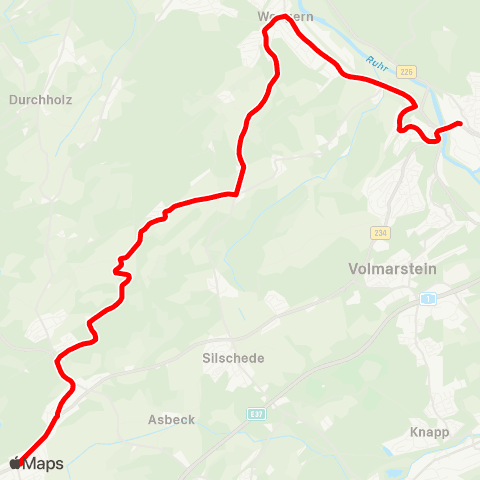 VRR Sprockhövel-Haßlinghausen Busbf - Wetter Bf map