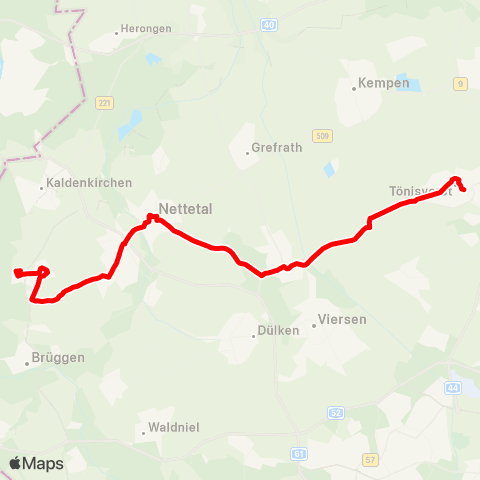 VRR Wesel - Hamminkeln - Bocholt map