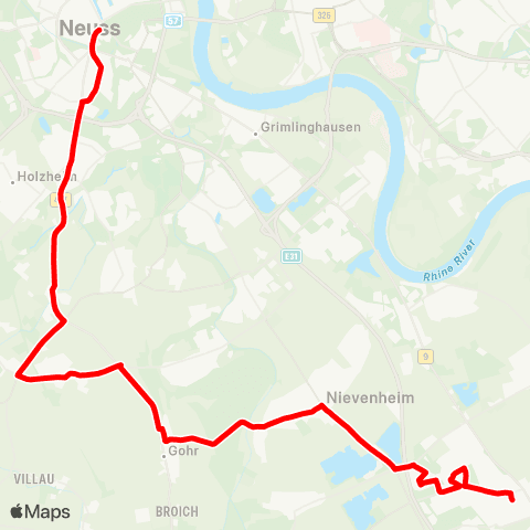 VRR Dormagen - Grevenbroich - Neuss map
