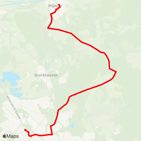 VRR Dinslaken, Bf. - Hünxe Busbahnhof map