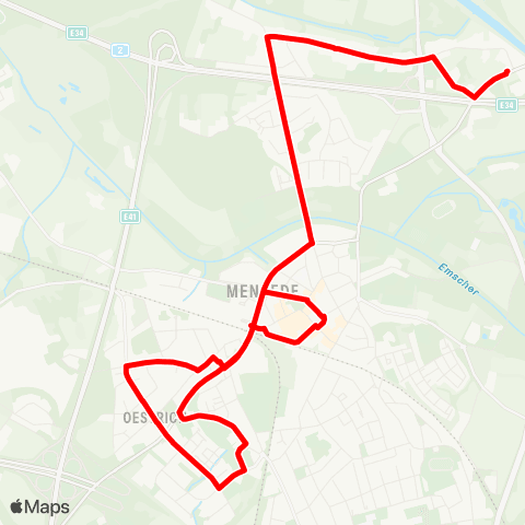 VRR DO Bittermark - DO Kirchhörde map