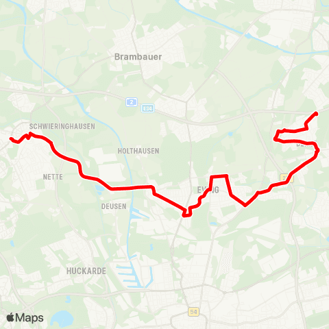 VRR Fredenbaum - Derne Am Wittfeld map