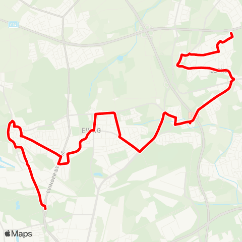 VRR Derne Am Wittfeld - Fredenbaum map