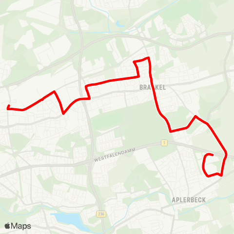 VRR Aplerbeck Gewerbegebiet - Am Zehnthof map