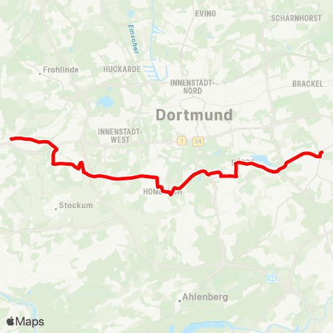 VRR DO-Aplerbeck - Germania / Lütgendortmund map