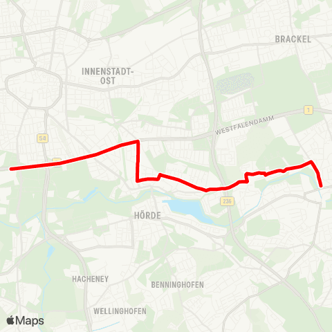 VRR Westfalenhallen - Rodenbergstraße map
