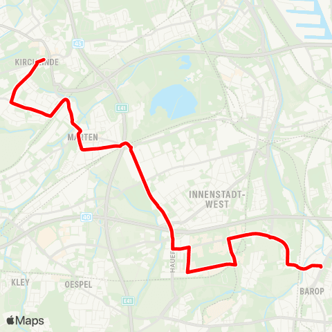 VRR Boschstraße - An der Palmweide map