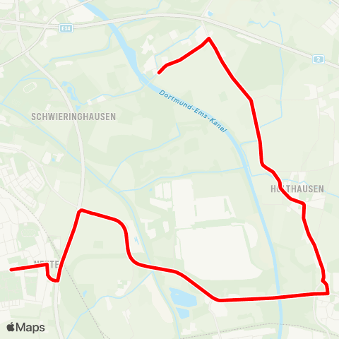 VRR DO-Mengede Bf - Bayrische Straße map