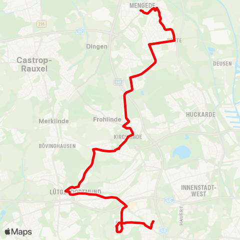 VRR DO-Mengede Bf - DO-Oespel map