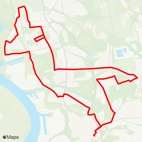 VRR DU-Marxloh - Fahrn - Overbruch - Walsum - DU-Wehofen - OB-Holten - DU-Röttgersbach - DU-Marxloh map