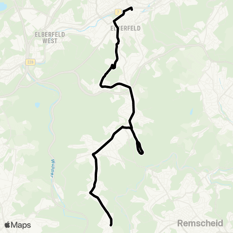 VRR DU-Neuenkamp - Innenhafen - DU-Hbf Osteingang map
