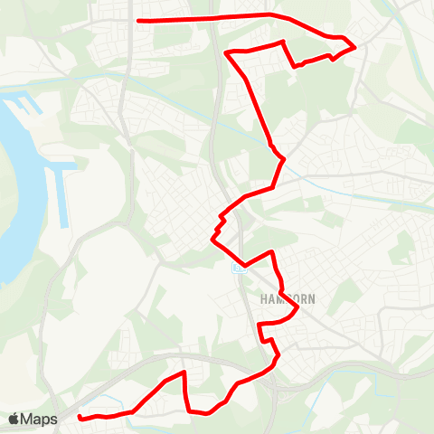 VRR DU - Neumühl - Röttgersbach - Marxloh - DU-Hamborn - Meiderich map