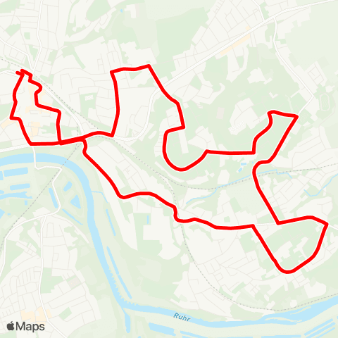 VRR Steele - Hörsterfeld - Freisenbruch - Steele map