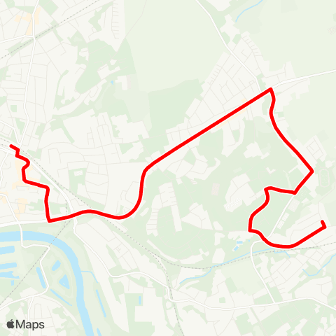 VRR Eiberg Kirche - Freisenbruch - Steele map
