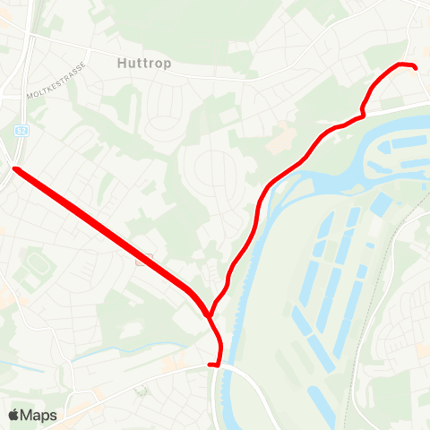 VRR Grendplatz - Kunstwerkerhütte - Klinkestr. - Annental map