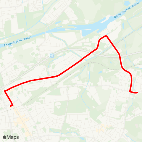VRR Einsatzwagen zur Linie 321 HER-Börnig - Friedrich der Große - Horsthausen - Herne Bf - Herne Mitte map