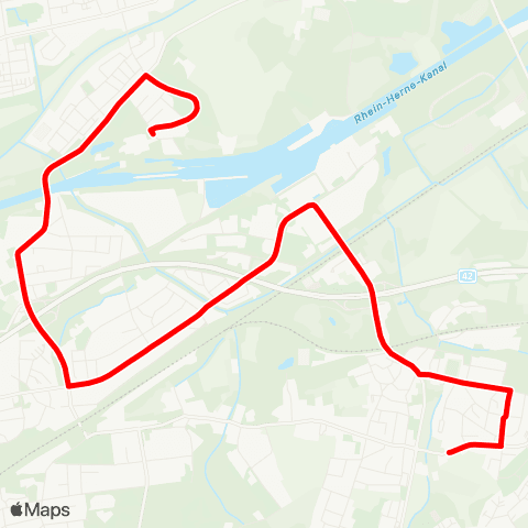 VRR Siedlung Eichenforst - Horsthausen - Friedrich der Große - Börnig - Realschule Sodingen map