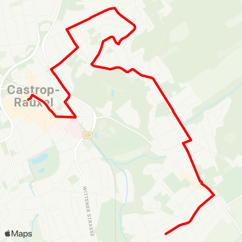 VRR Castrop Münsterplatz - Castrop Markt - Hochstr. - Neuroder Platz - CAS-Schwerin map