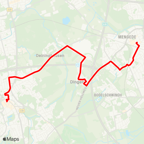 VRR DO-Mengede - Nette / Oestrich - CAS-Dingen - Deininghausen - Castrop Münsterplatz map