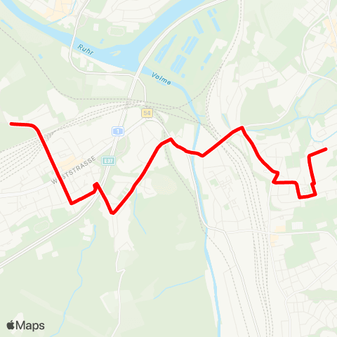 VRR Birkenstr. - Boelerheide - Vorhalle Mitte - Brockhausen map