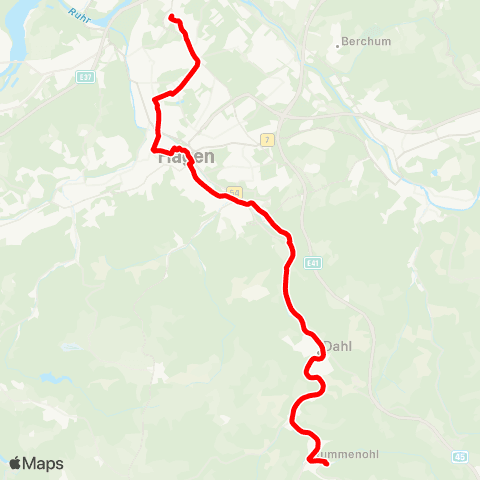 VRR HA-Sterbecke - Eilpe - Hagen Hbf - Loxbaum - Boele Markt map