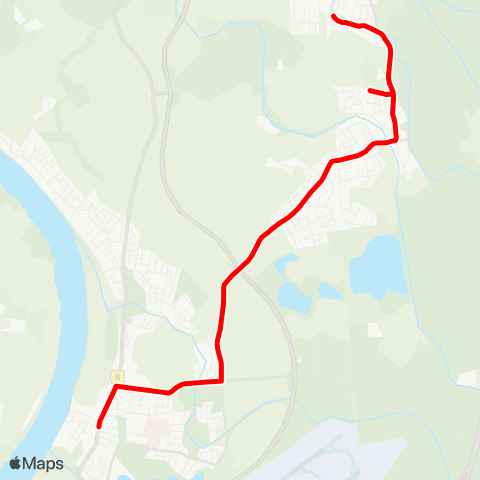 VRR DU-Rahm - D-Angermund, Angeraue - Schloss Kalkum - D-Kaiserswerth, Klemensplatz map
