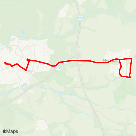 VRR Ratingen Mitte - Ratingen Ost - Ratingen-Homberg Süd map