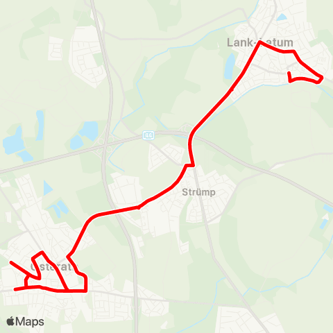VRR Meerbusch-Osterath - Strümp, Gymnasium - Meerbusch-Lank map