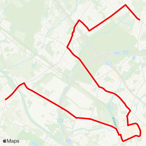 VRR Holten Markt - Sterkrade Bf. - Hagelkreuz Heinr.-Böll-GS - Prinzenstr. - Falkestr. map