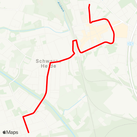VRR Bachstr. - Sterkrade Bf. - Hagelkreuz map