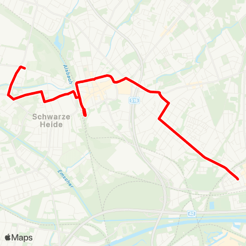 VRR Osterfeld Mitte - Gute Str. Sterkrade Bf. - Weierstr. map