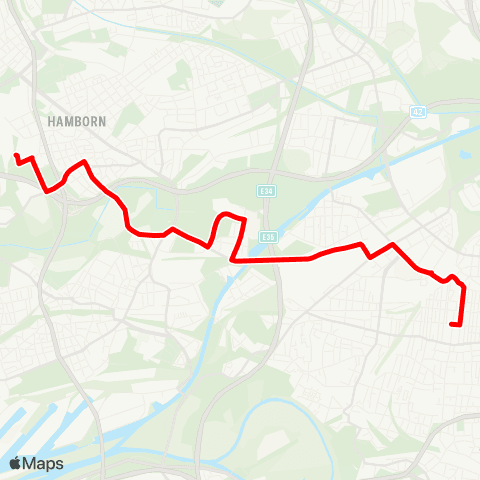 VRR Anne-Frank-RS - OB-Hbf - Bero-Zentrum - DU-Landschaftspark - DU-St. Johannes Kl. map
