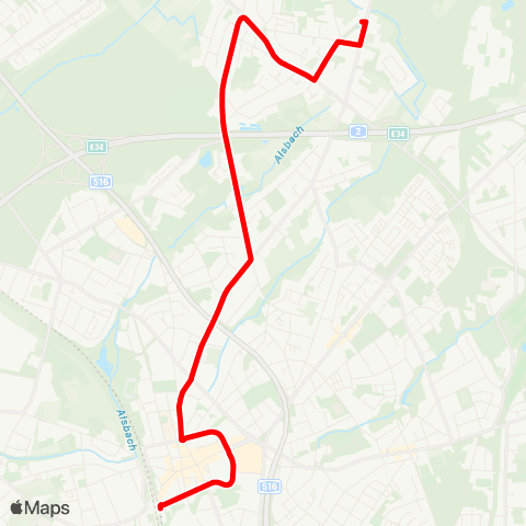 VRR Sterkrade Bf. - Hagelkreuz - Nordfriedhof - Everslohstr. map