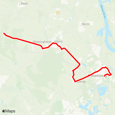 VRR Anrath - Neersen ( - Schiefbahn) map