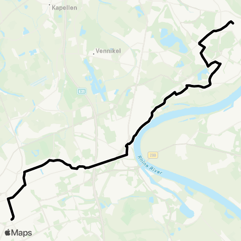 VRR Krefeld Hbf - Bockum - Uerdingen - Duisburg-Rheinhausen map
