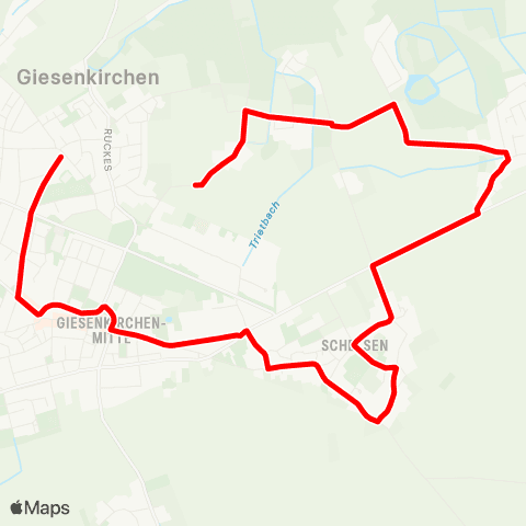 VRR Ringesfeldchen - Meerkamp - Schelsen - Giesenkirchen map