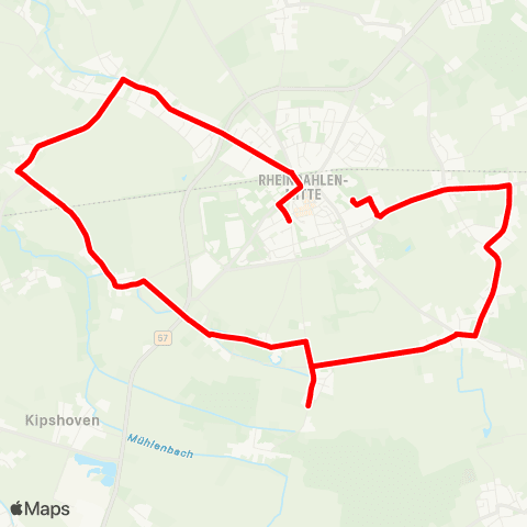 VRR Schriefers - Genholland - Mennrath - Günhoven - Rheindahlen map