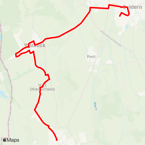 VRR Nordpark - Holt - Waldhausen - Windberg - Eicken - Neuwerk map