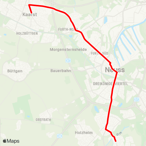 VRR Hoisten -  - Neusserfurth map