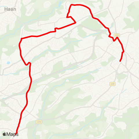 VRR Graf-Wilhelm-Platz - Klinikum - Fuhrstr. - Wald Kirche - Merscheid - Aufderhöhe map