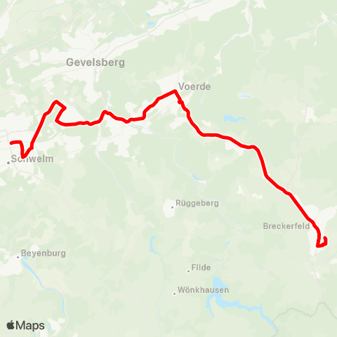 VRR Breckerfeld - Ennepetal - Schwelm Bf map