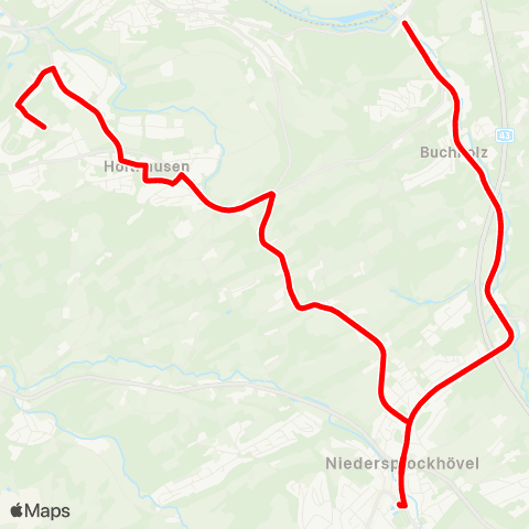 VRR Hatt.-Steinenhaus - Niedersprockhövel Kirche - Hatt. GS Welper map