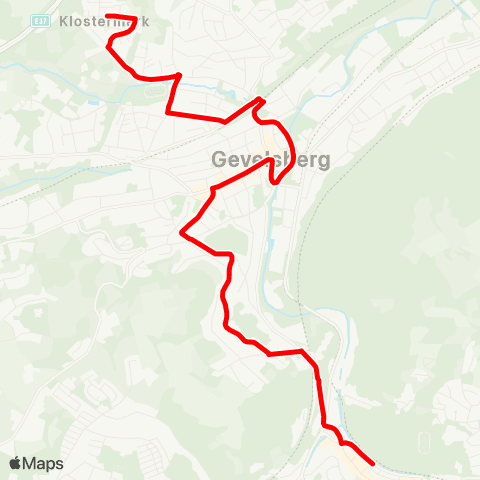 VRR Ennepetal BusBf - Ept / Gev Bf - Gevelsberg Elsternstr map