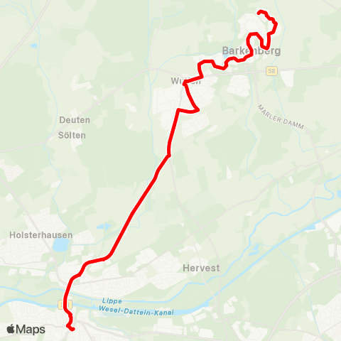 VRR Handwerkshof - Lerchenweg map