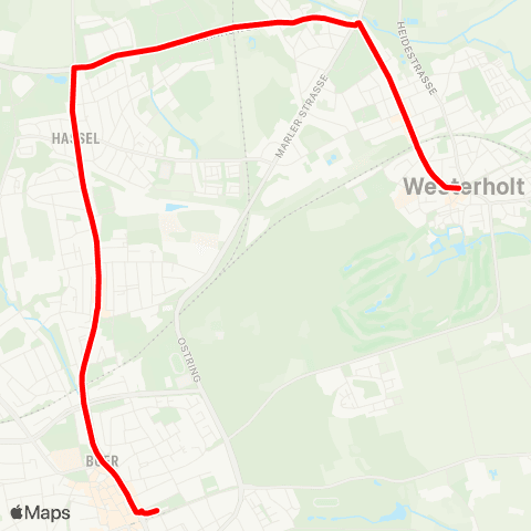 VRR Herten Mitte - Buer Rathaus map
