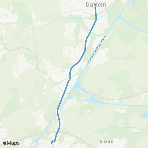 VRR Uferstraße - Datteln Bus Bf map