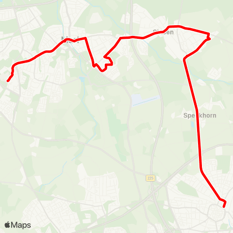 VRR RE Hbf - Marl Mitte map