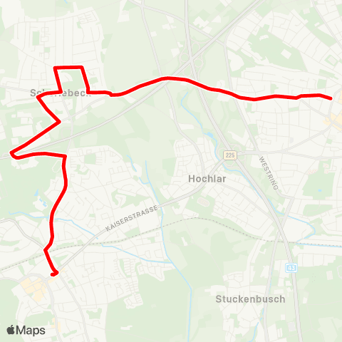 VRR RE Hbf - Herten Mitte map
