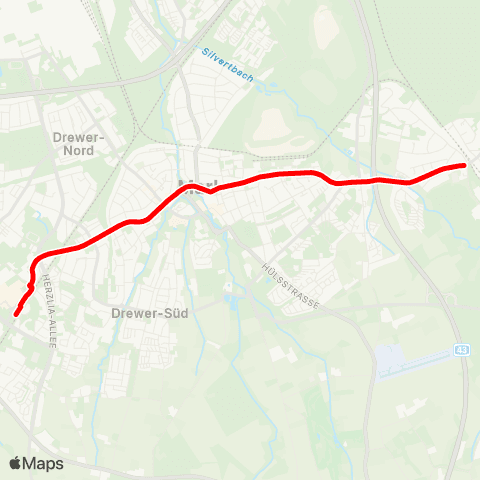 VRR Marl-Sinsen Bf - Am Dicken Stein map