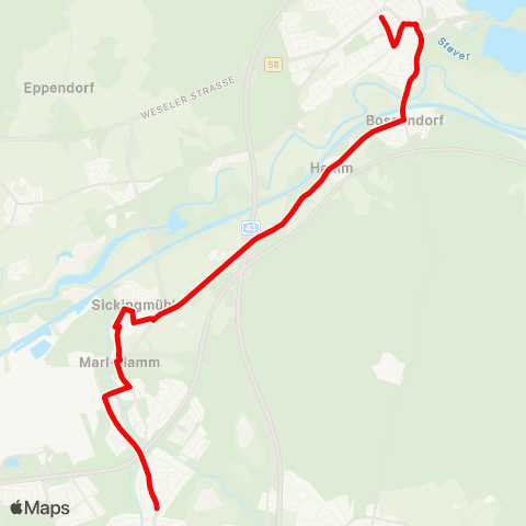 VRR Schmeddingstr - Rathenaustr. map